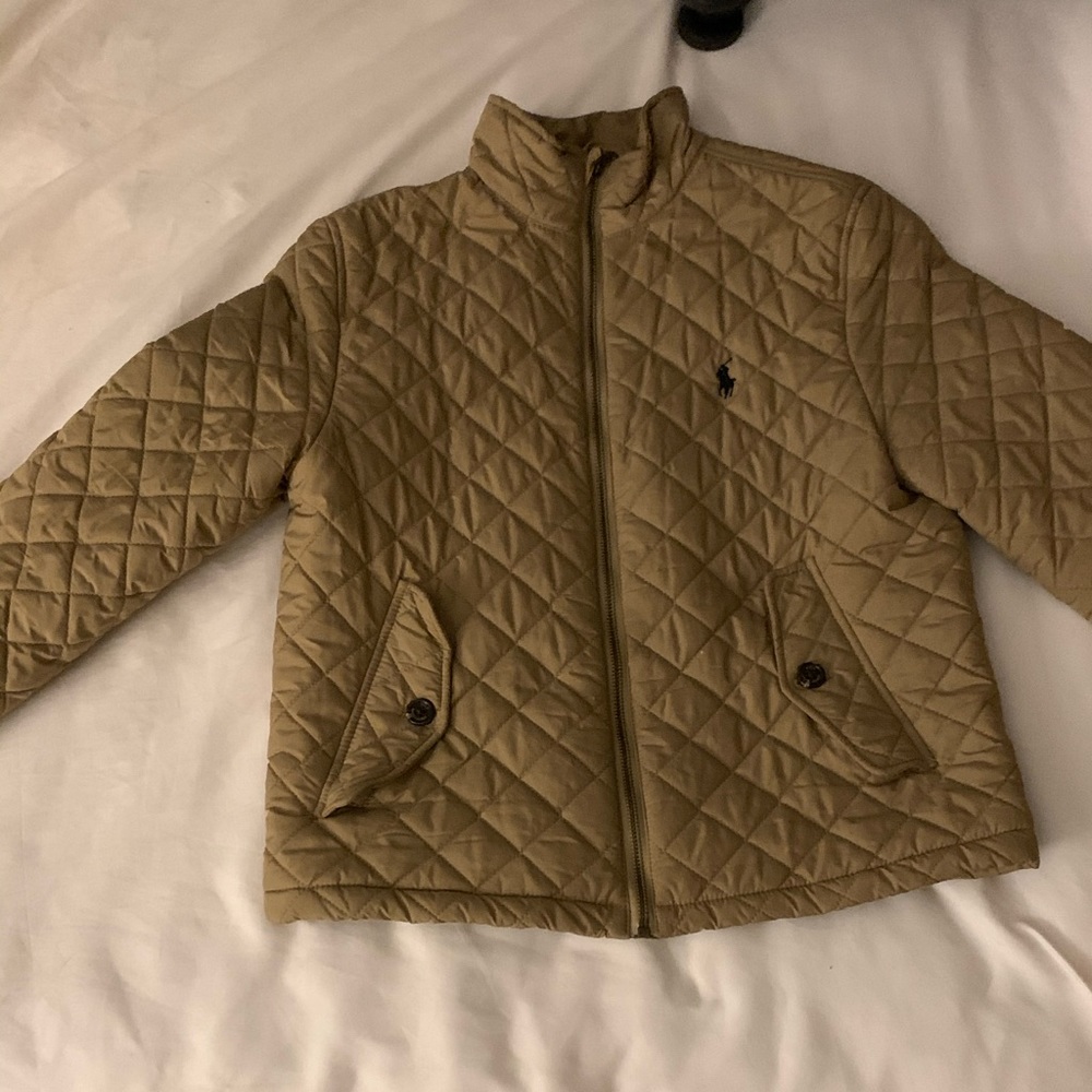 Ralph Lauren Polo kids LG quilted brown jacket